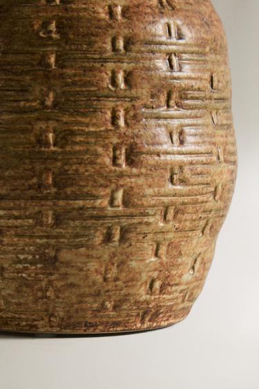 IRREGULAR CLAY VASE - Beige by Zara - Image 2