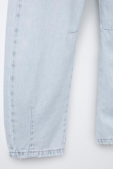 JEAN COUPE BALLON DÉCONTRACTÉE - Bleu de Zara - Image 3