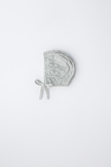 KNIT HOOD WITH LINEN BLEND - Pastel green by Zara - Image 0