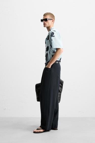 FLORAL PRINT SHIRT - Sky blue by Zara - Image 3