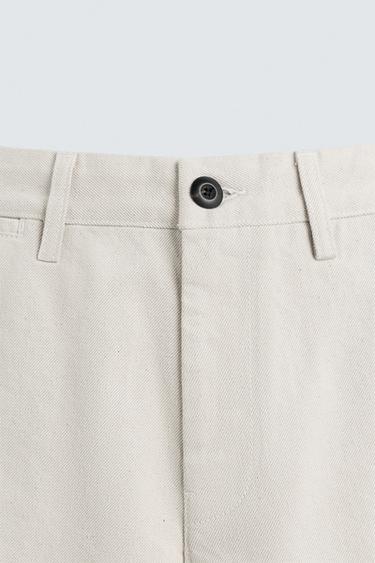BAGGY FIT BERMUDA SHORTS - Ecru by Zara - Image 7