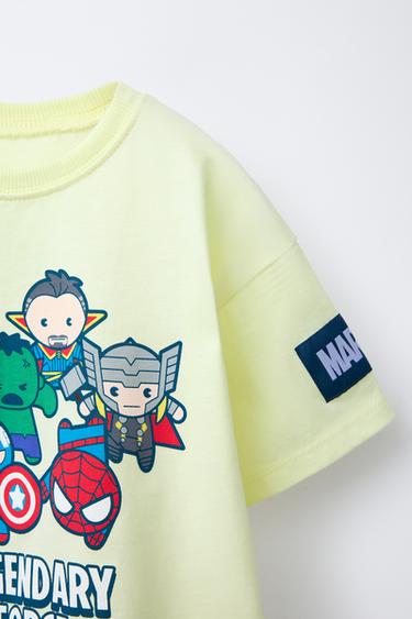 THE AVENGERS © MARVEL JOGGING T-SHIRT AND BERMUDA SHORTS SET - Anthracite grey by Zara - Image 5