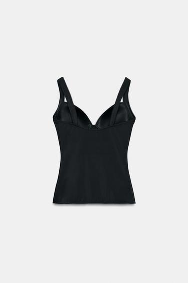 POLYAMIDE BLEND TOP - Black by Zara - Image 5