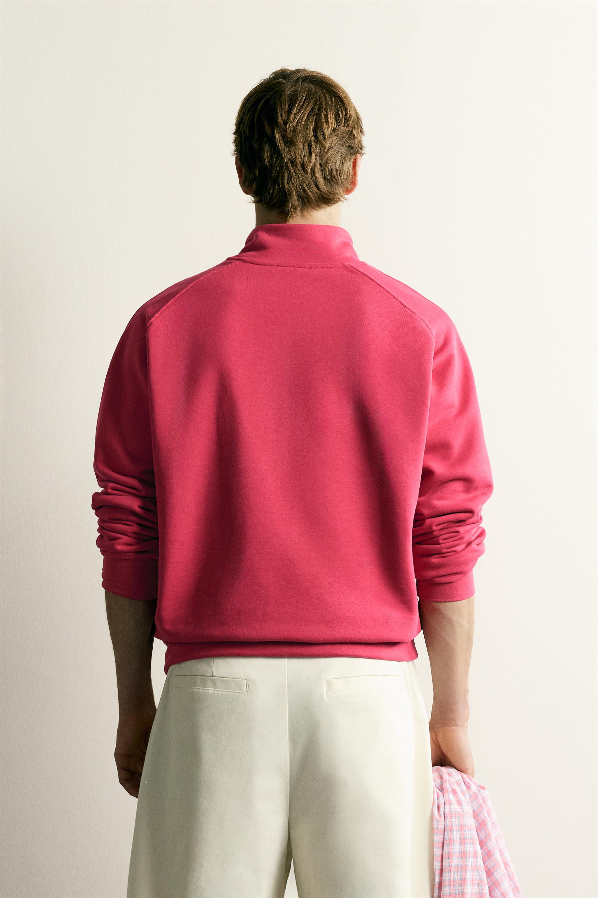 RELAXED FIT ZIP-UP SWEATSHIRT