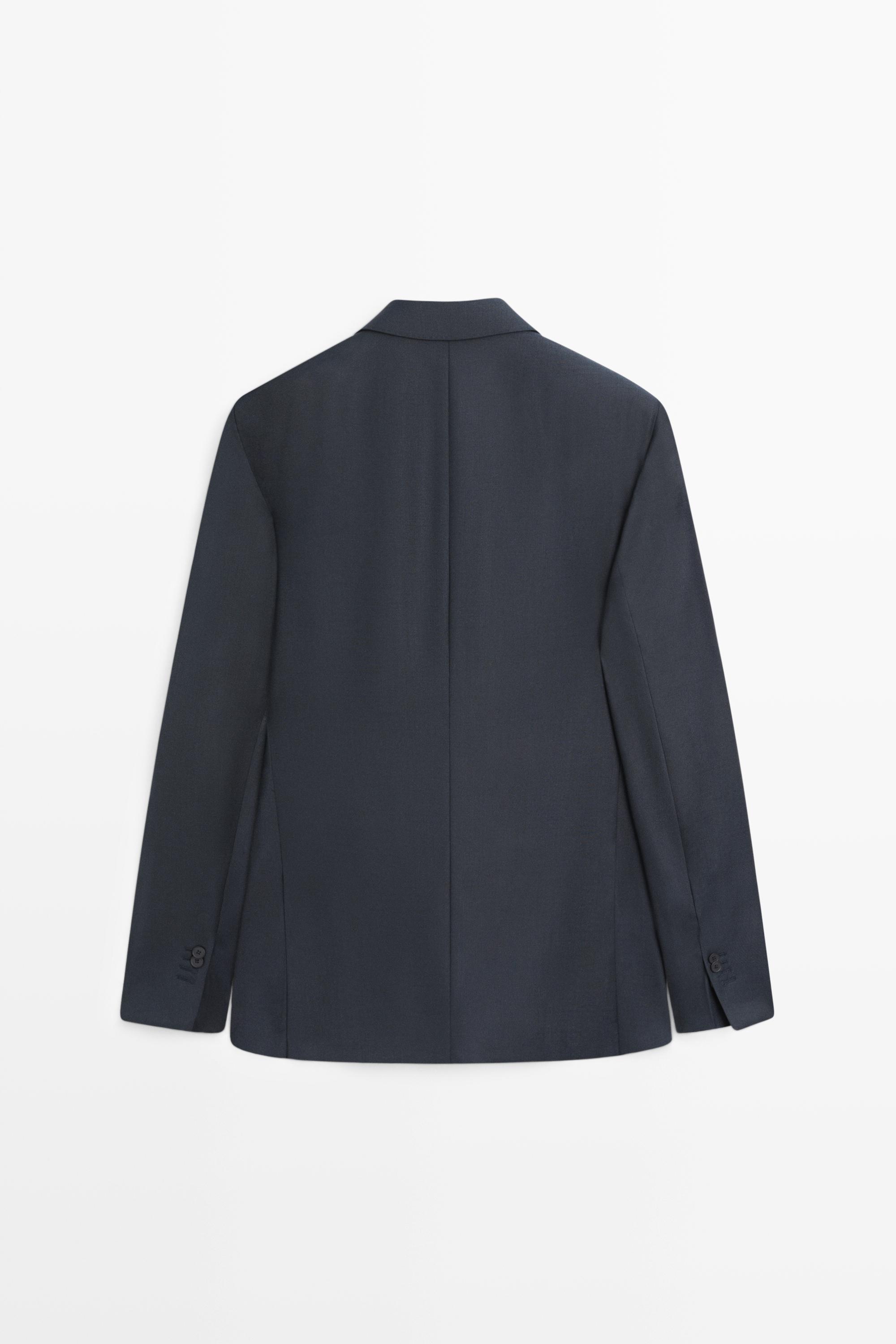 100% wool suit blazer