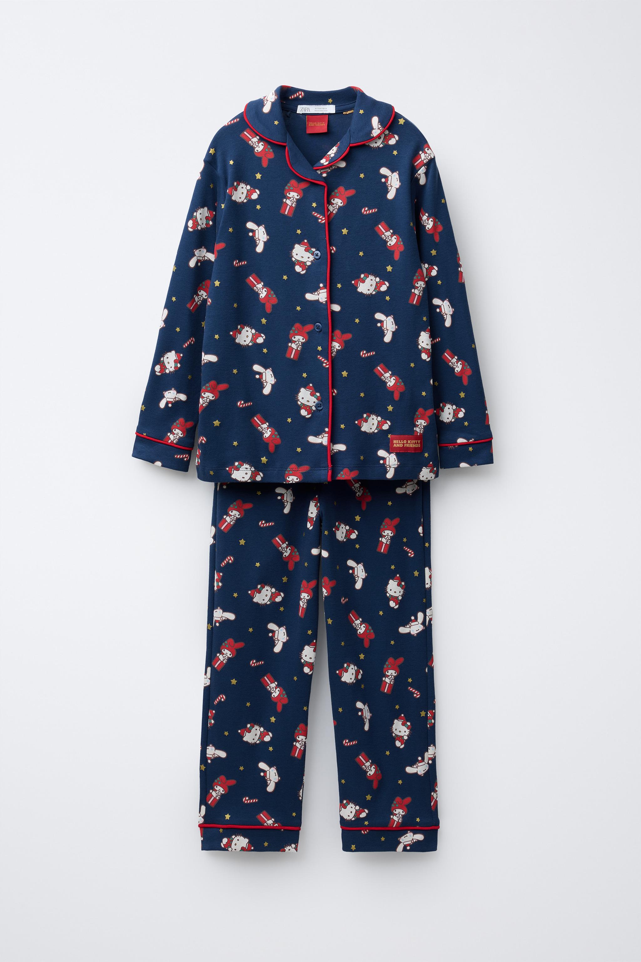 6-14 ANNI/ PIGIAMA HELLO KITTY © SANRIO Blu ZARA Italia Italy