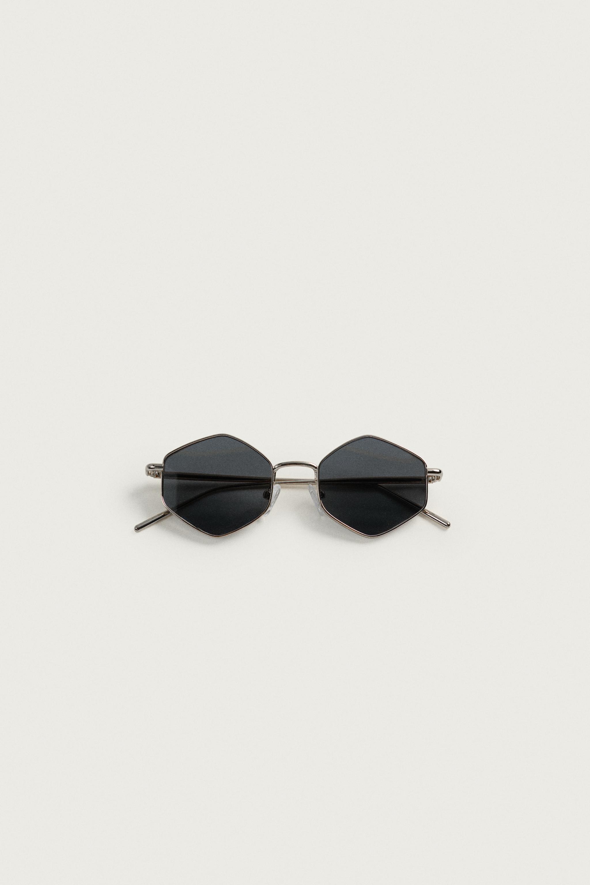 Мужские солнцезащитные очки Zara GEOMETRIC FRAME SUNGLASSES — фото 7
