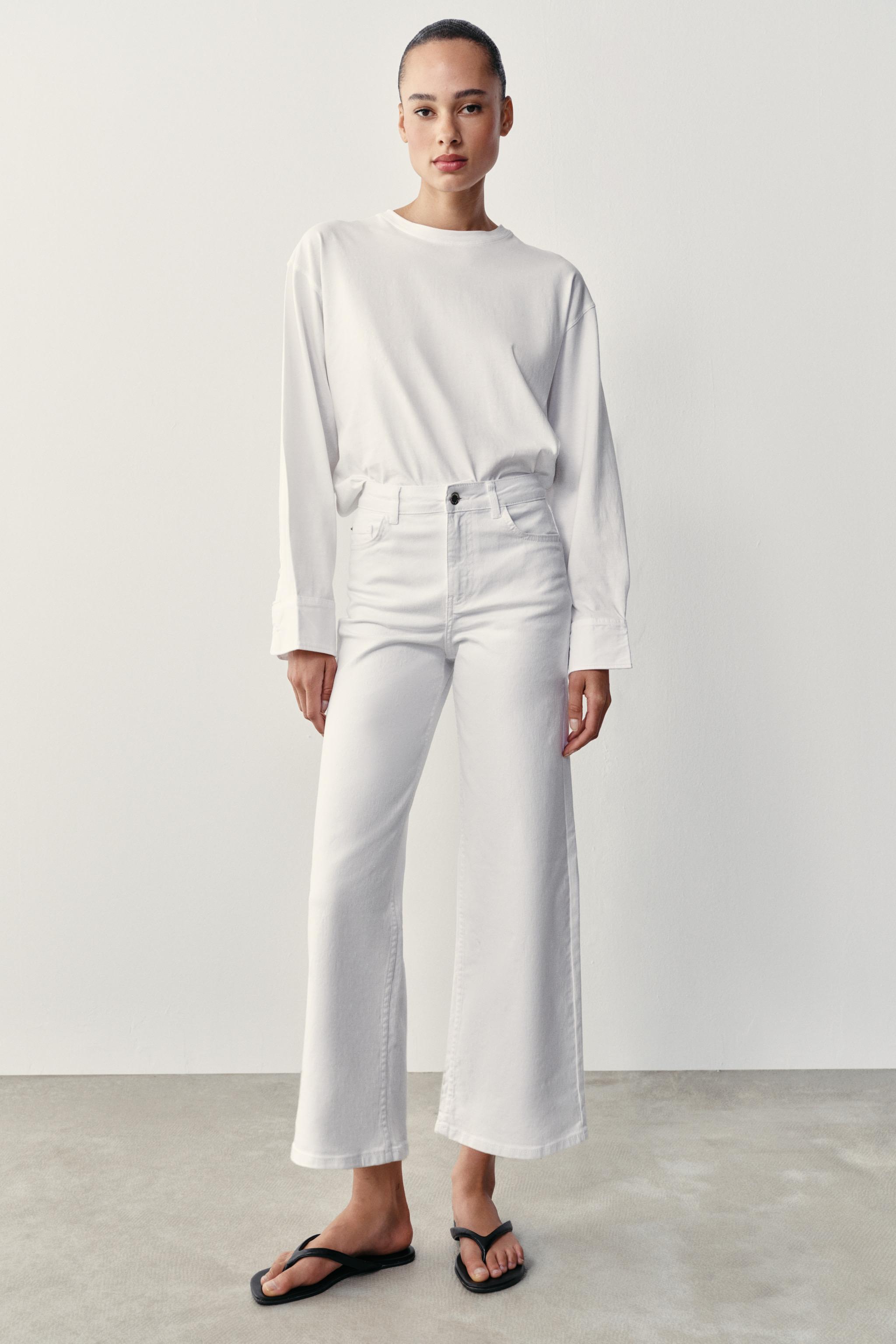 Zara Z1975 Culotte Yüksek Bel Comfort Jean görsel 7