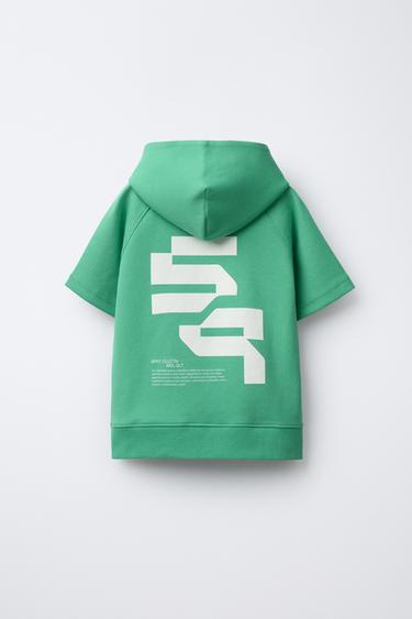 SWEAT SPORTY INTERLOCK - Vert de Zara - Image 1