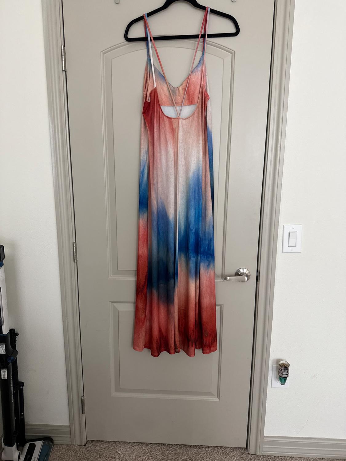 PRINTED STRAPPY DRESS - Image 2
