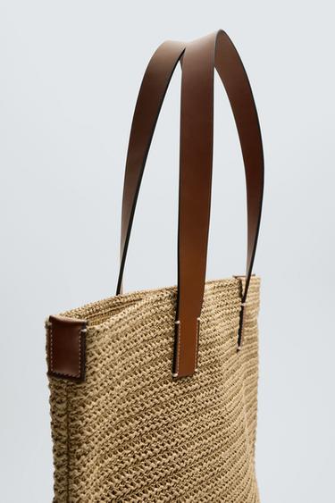 SAC SHOPPER TRESSÉ - Blanc écru de Zara - Image 4