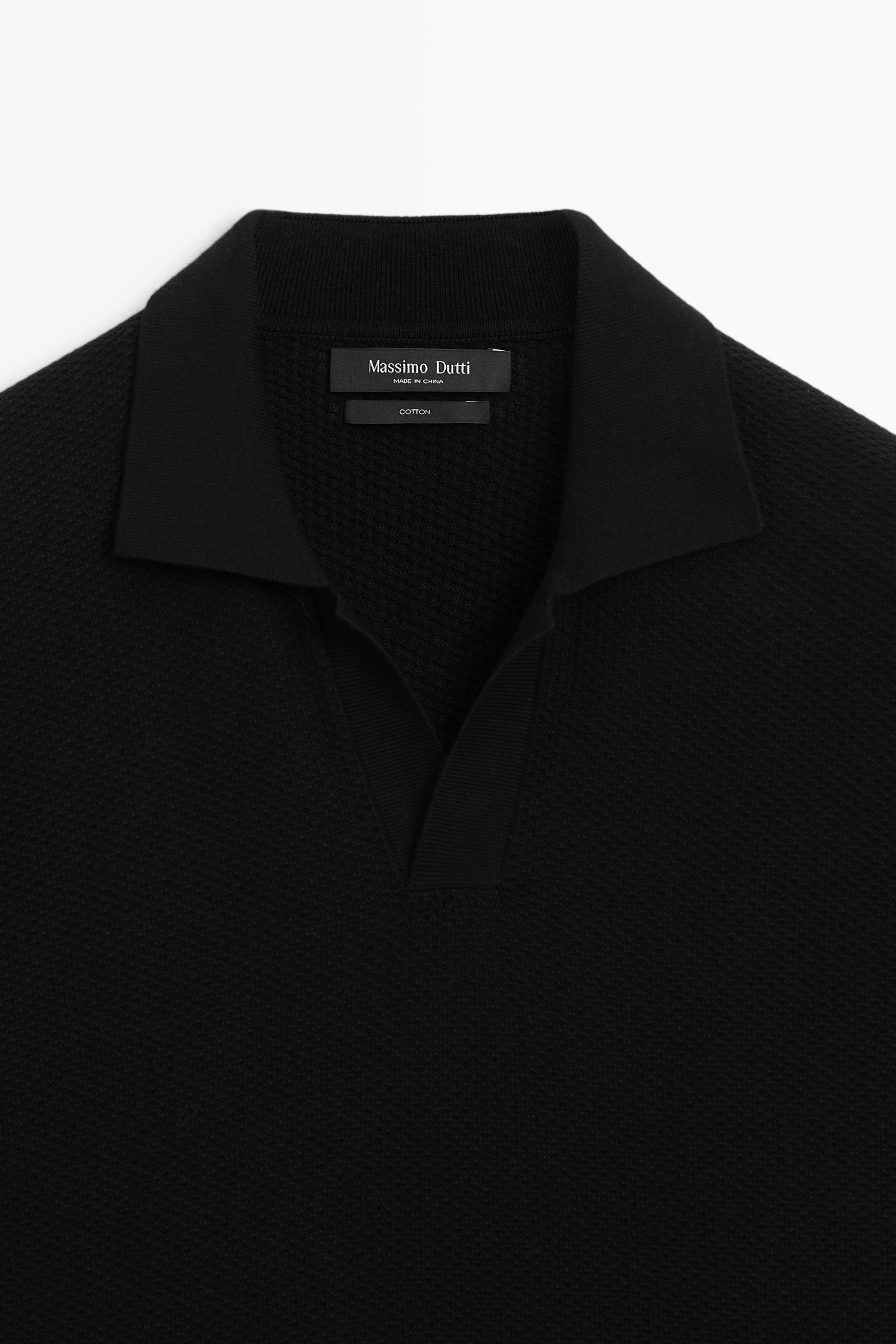 100% cotton knit polo