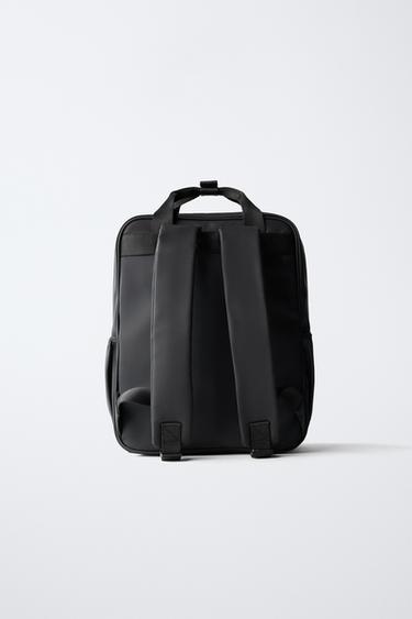RUBBERISED SCHOOL BACKPACK - Black by Zara - Image 4