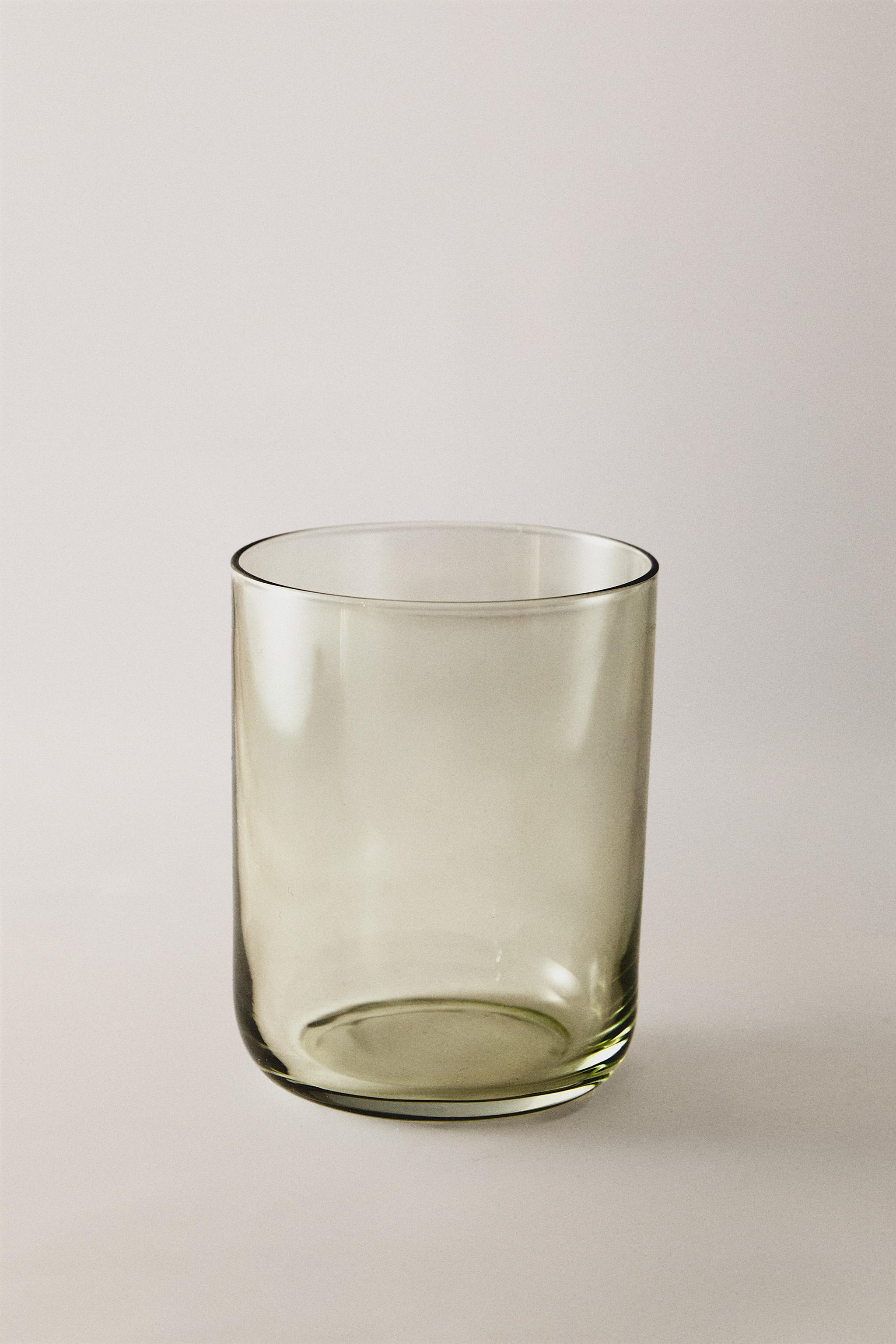 SOLID COLOR GLASS TUMBLER — Green