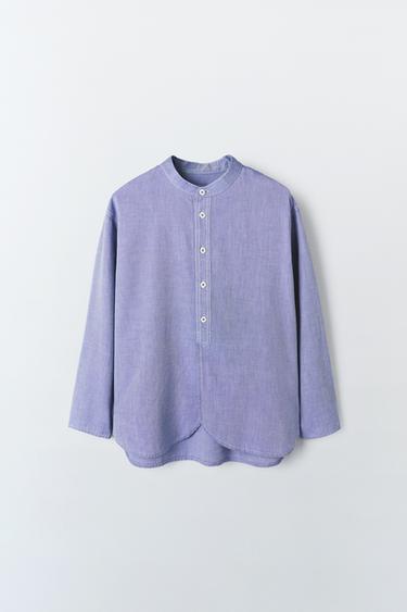 OXFORD SHIRT - Mid-blue by Zara