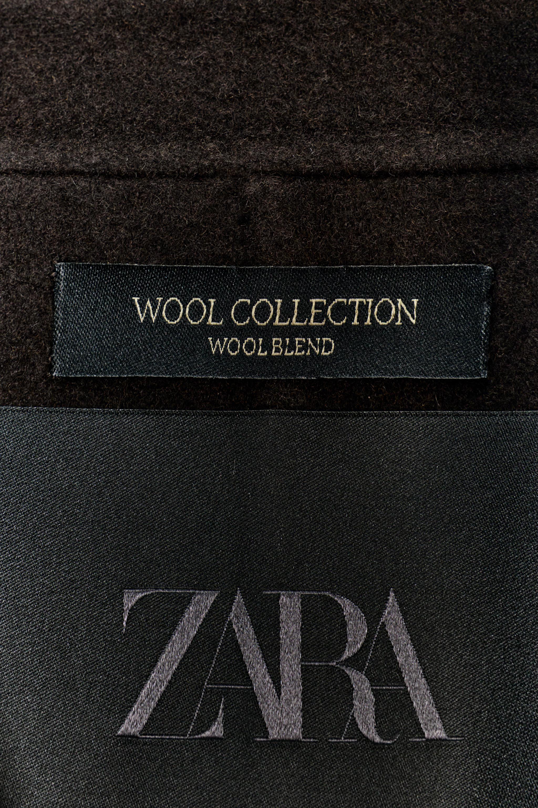 Shop Zara WOOL BLEND BLAZER ZW COLLECTION at Beverly Center in Los