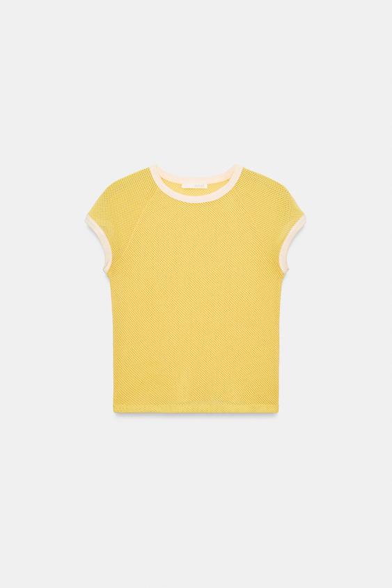 CONTRAST TRIM T-SHIRT from Zara - $29.90