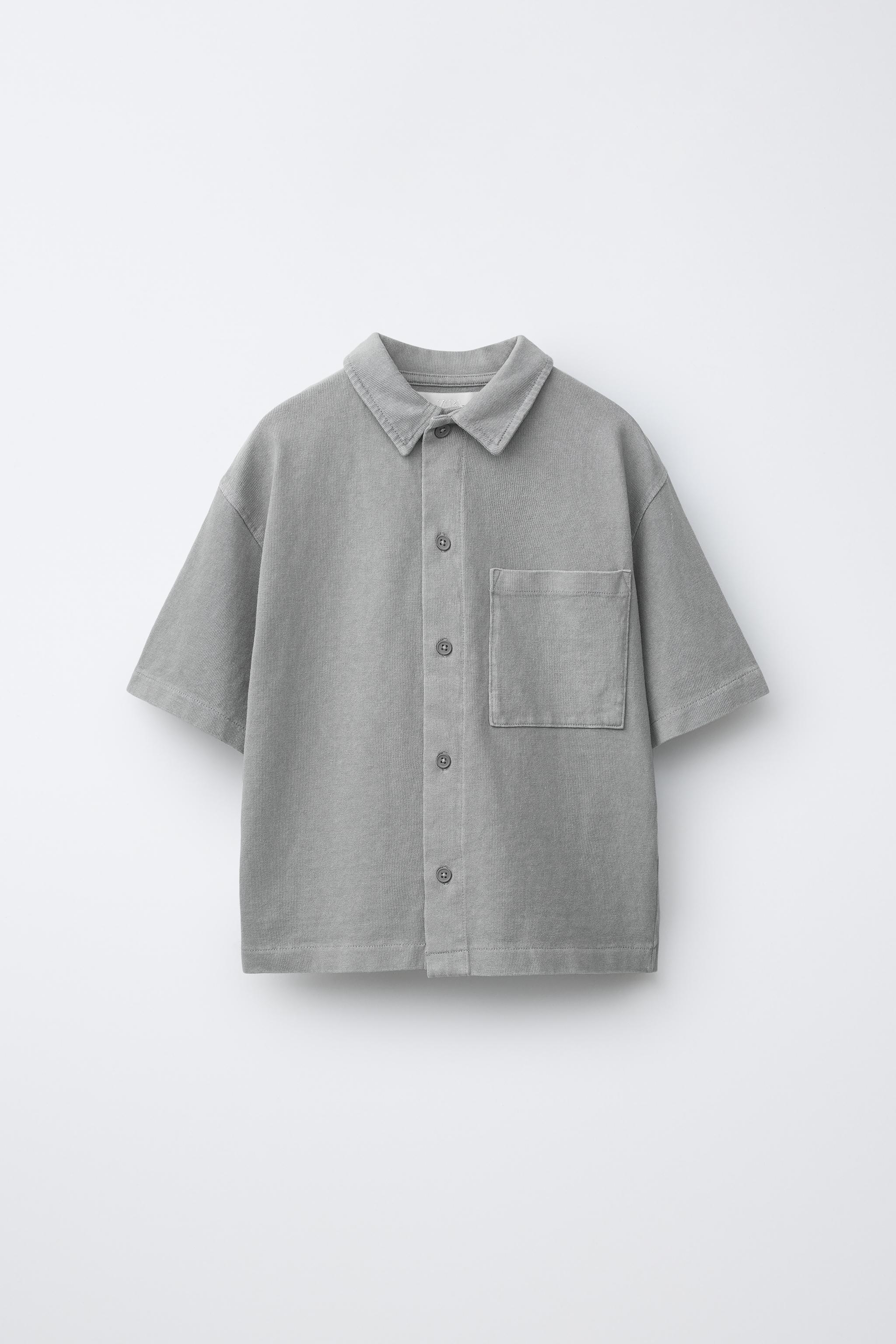 ENSEMBLE CHEMISE ET BERMUDA UNI TEINT EN PIÈCE