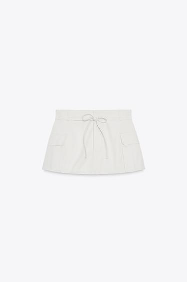 PANTALON-JUPE CARGO - Blanc cassé de Zara - Image 5