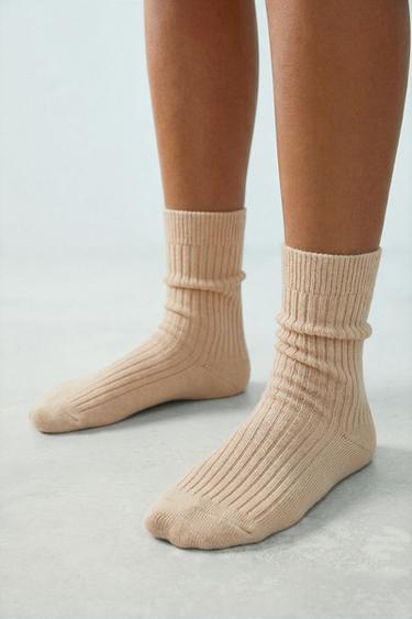 STORIESZ - 3-PACK RIBBED LONG SOCKS WITH COTTON - Multicoloured by Zara
