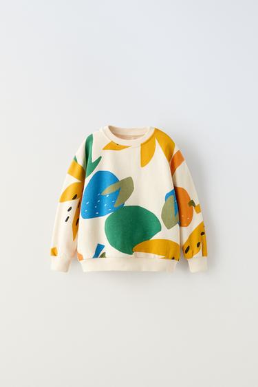 ТОЛСТОВКА С ПРИНТОМ «ФРУКТЫ» — Разноцветный от Zara — изображение 0