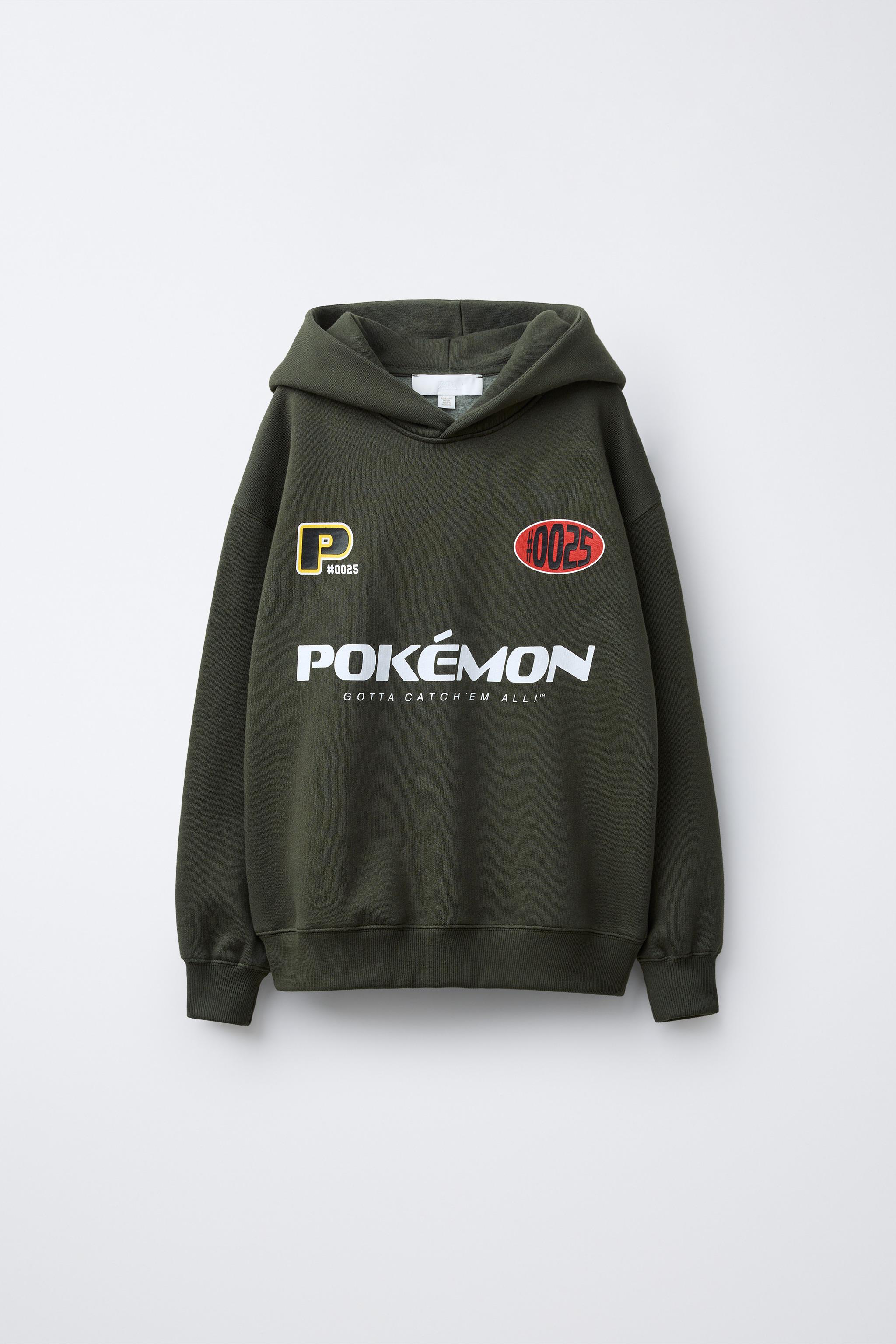 PIKACHU POKÉMON™ HOODIE - Dark bottle green | ZARA United States