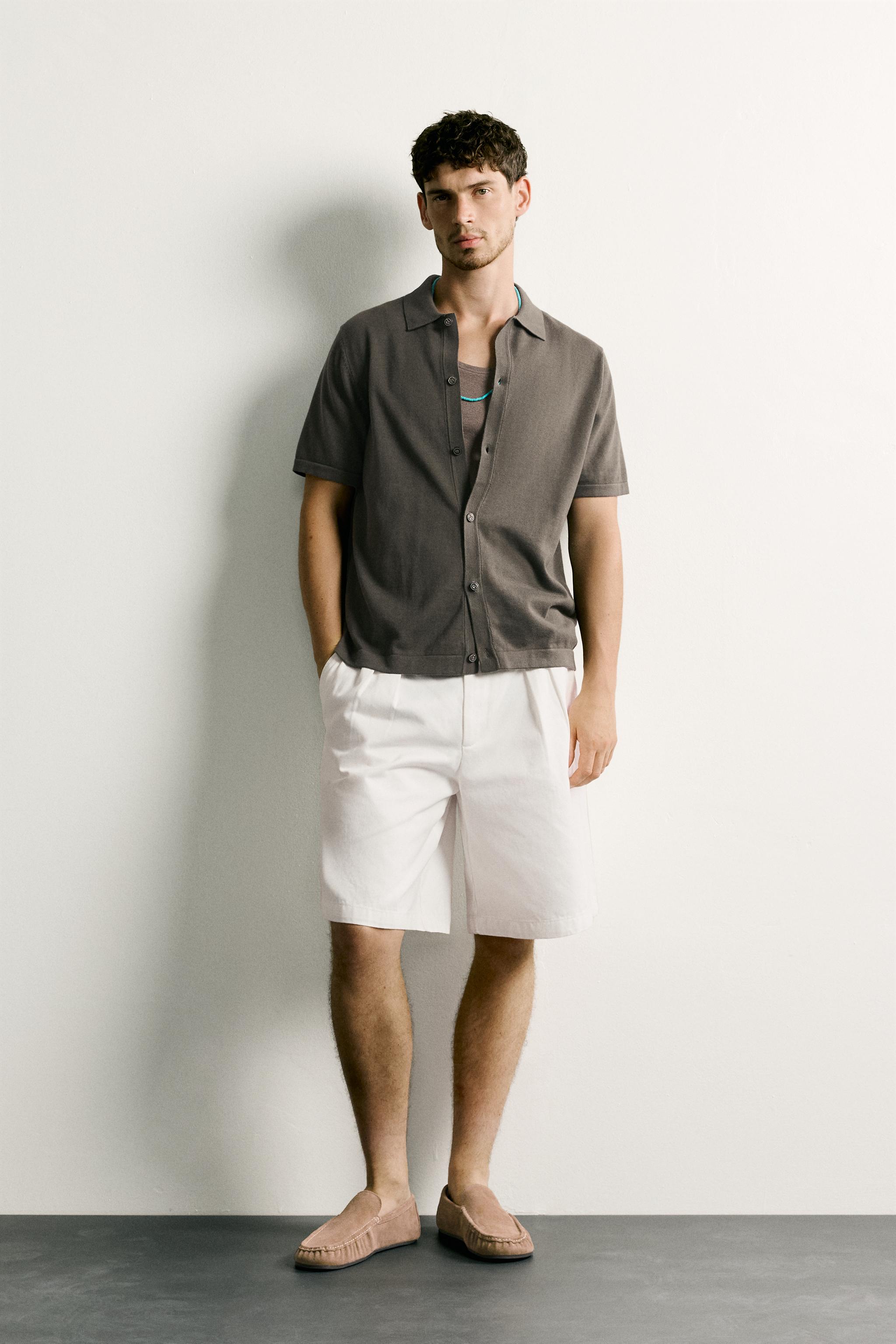RELAXED FIT KNIT SHIRT