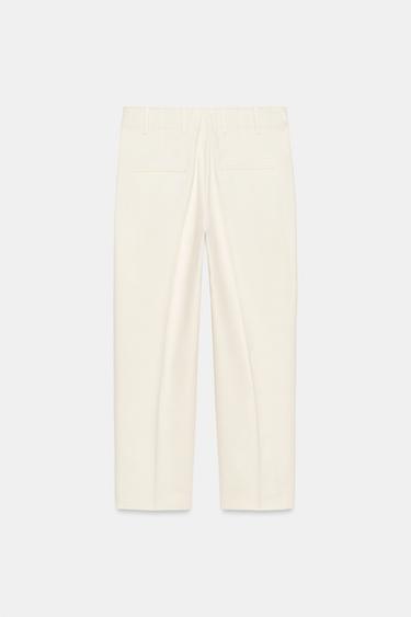PANTALON CROPPED ZW COLLECTION - Écru de Zara - Image 6
