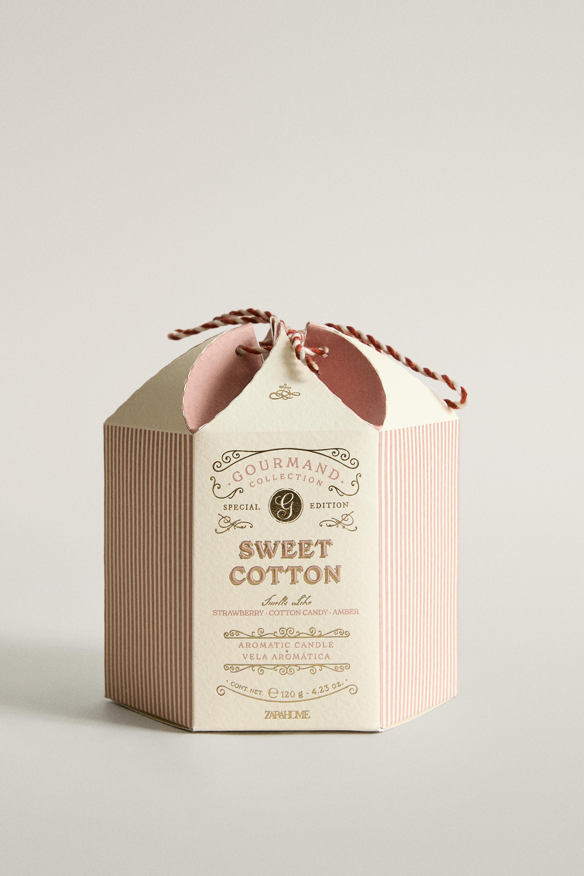 (120 G) SWEET COTTON SCENTED CANDLE
