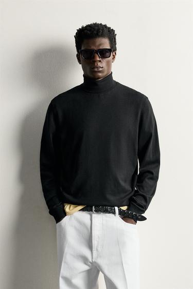 BASIC HIGH NECK JUMPER — Black 2