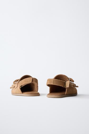 BAREFOOT LEATHER CLOGS - Brown by Zara - Image 5