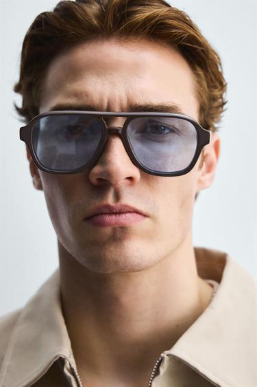LUNETTES DE SOLEIL OVALES - Écaille de Zara - Image 1