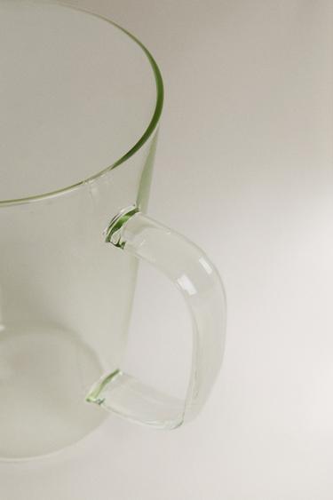 BOROSILICATE MUG WITH INITIAL M - Petrol blue by Zara - Image 2