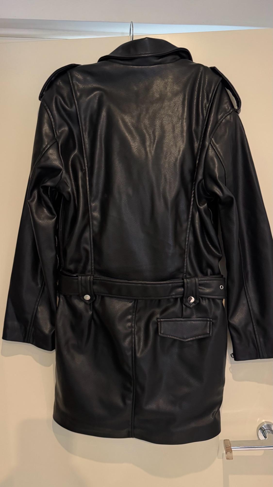 FAUX LEATHER DRESS WITH ZIPS - Image 6