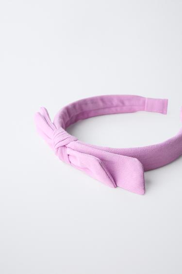 SERRE-TÊTE UNI AVEC NŒUD - Lilas de Zara - Image 1