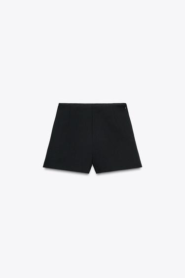 SHORT TAILLE HAUTE - Noir de Zara - Image 4