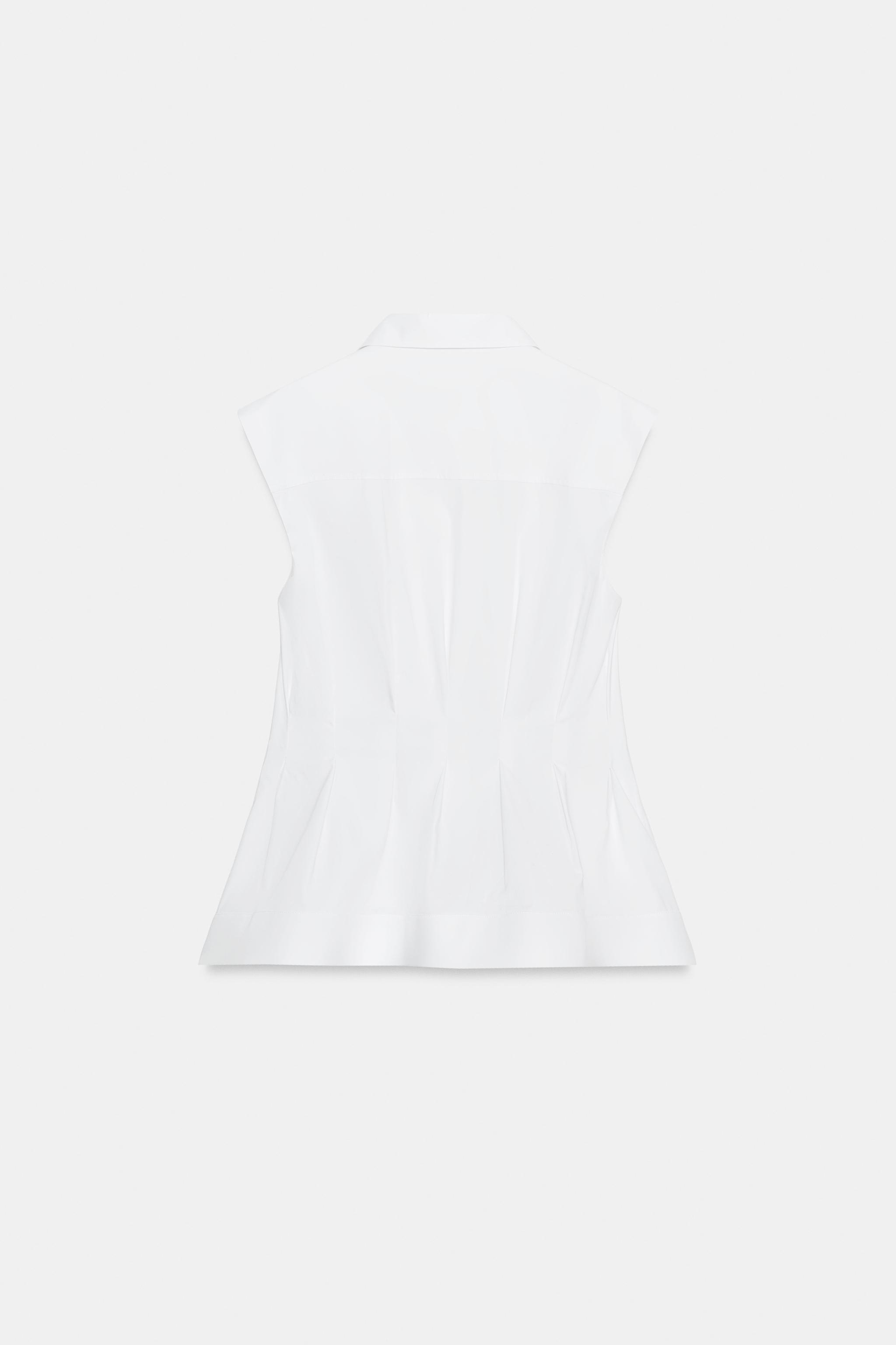 CHEMISE PLIS SANS MANCHES ZW COLLECTION