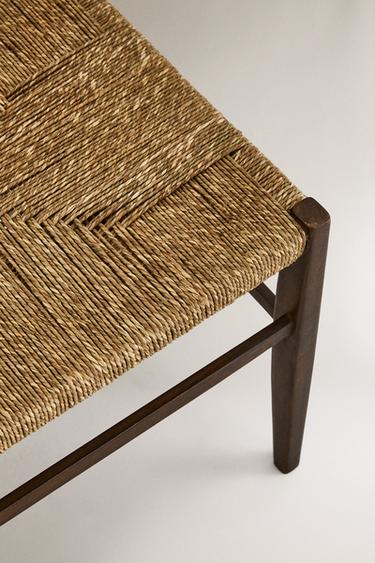 TABOURET EN BOIS DE MANGUIER - Marron de Zara - Image 2