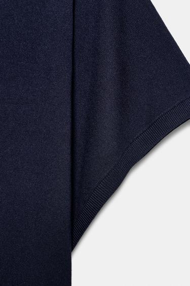 TOP EN MAILLE À MANCHES AMPLES - Bleu marine de Zara - Image 5