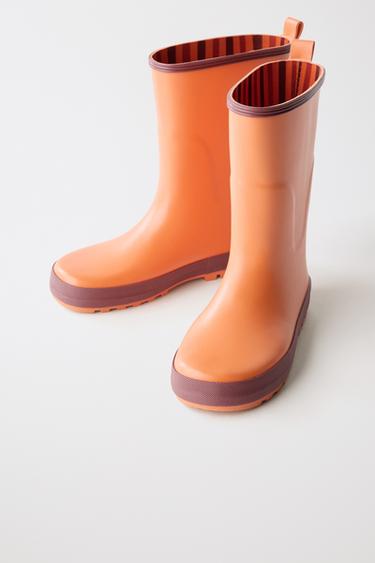 COLOUR BLOCK WELLIES - Orange by Zara - Image 5