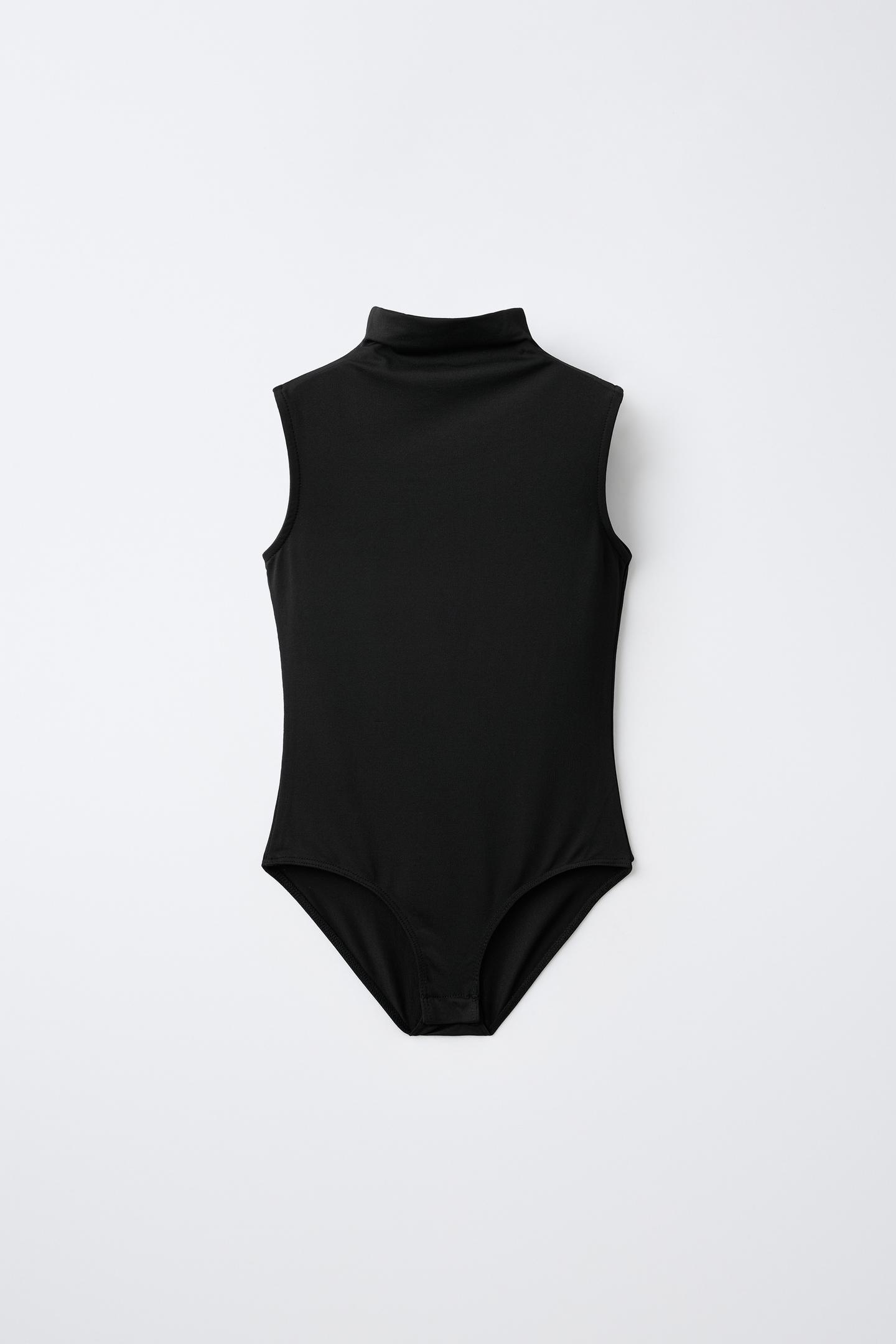 Боди Polyamide для детей, завязка на шее — Zara, цвет: Чёрный