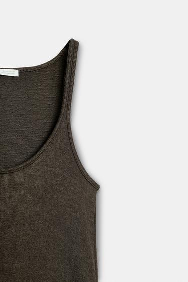 RUSTIC STRAPPY DRESS - Khaki by Zara - Image 5