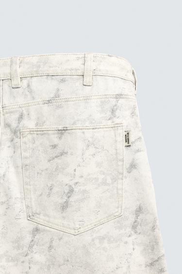 BERMUDA RELAXED FIT POCHE CHARPENTIER - Imprimée de Zara - Image 9