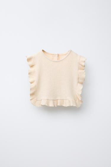 CHALECO WAFFLE - Crudo de Zara