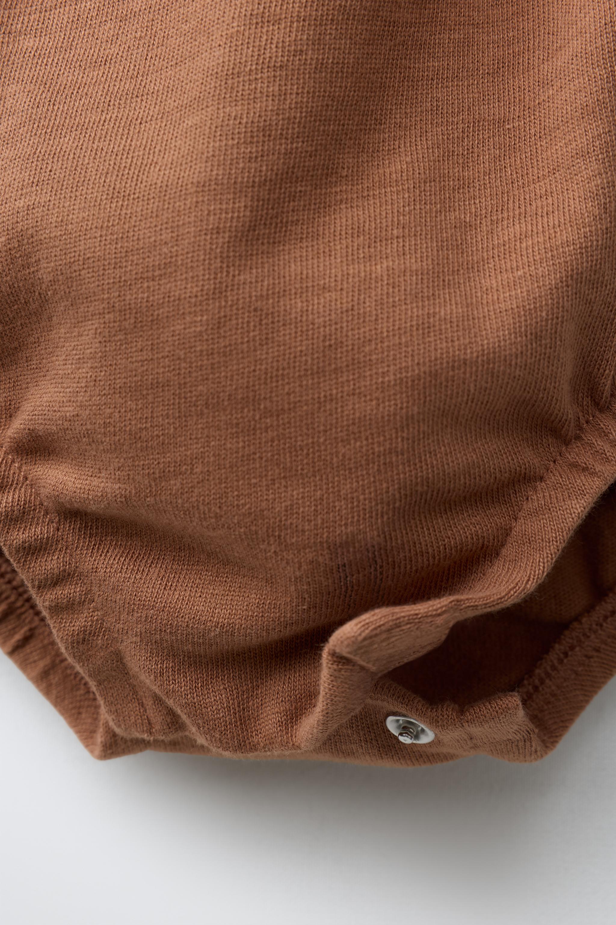Детские комбинезоны Zara CONTRAST PIPING ROMPER — фото 4