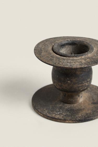 SMALL IRON CANDLEHOLDER - Black by Zara - Image 2