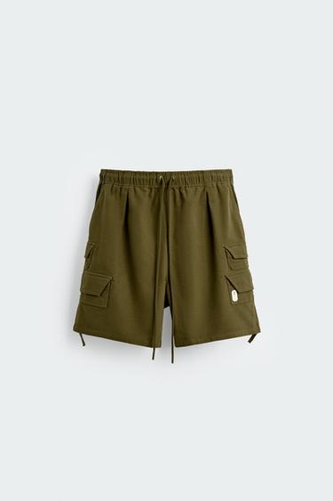 Zara CARGO SHORTS X SR_A - Olive green