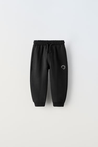 PANTALÓN FELPA - Negro de Zara