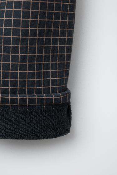 BAGGY CHECK TROUSERS - Anthracite grey by Zara - Image 3