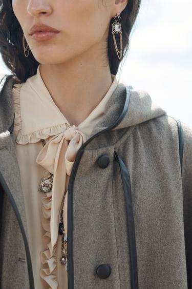 CAPE OVERSIZE AVEC LAINE ÉDITION LIMITÉE - Pierre de Zara - Image 3